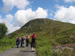 Walking the Foxford Way in County Mayo Ireland